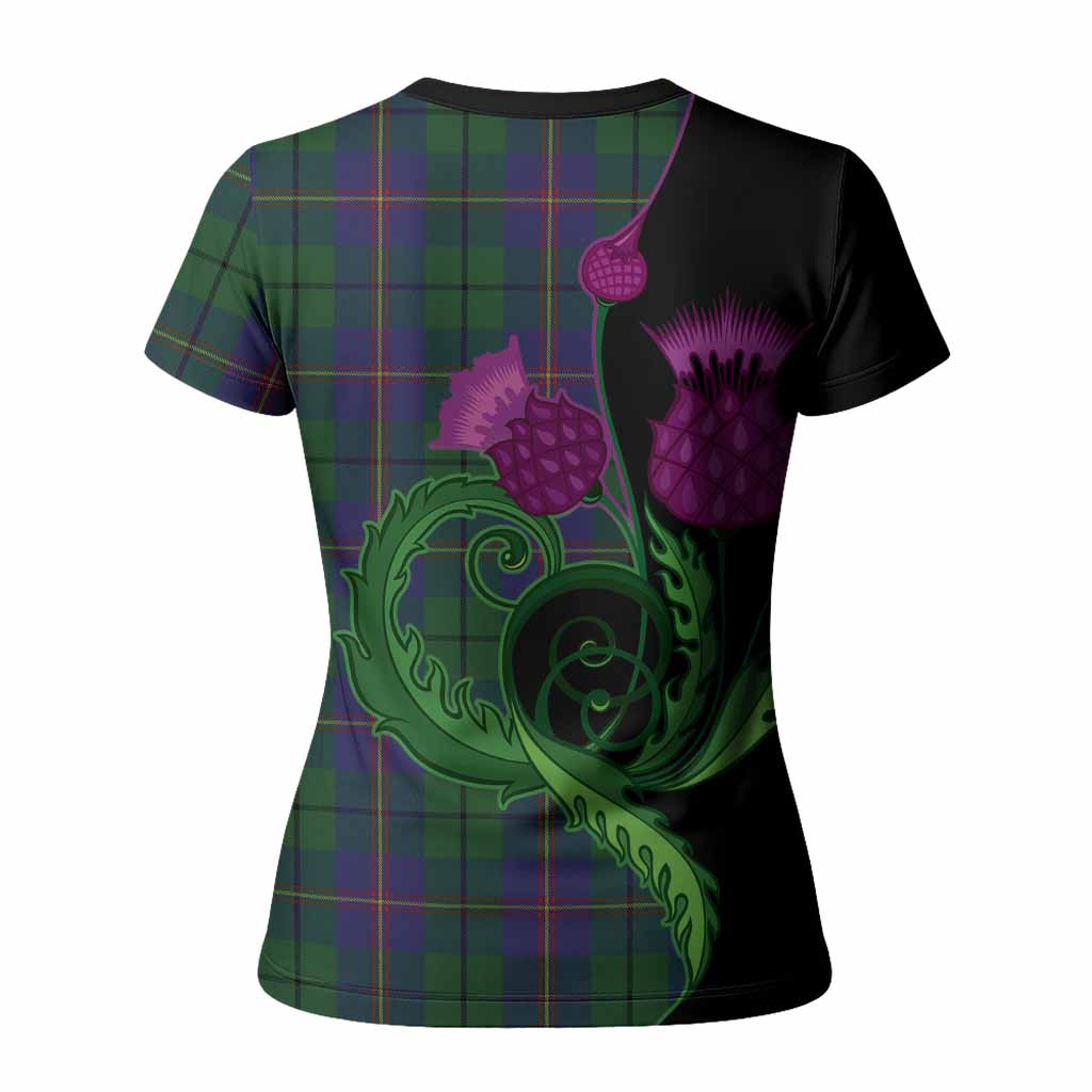 Carmichael Tartan Women T shirt Traditional Scottish Thistle