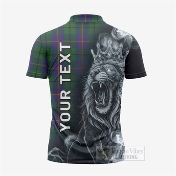 Carmichael Tartan Zipper Polo Shirt Roaring Lion Heritage