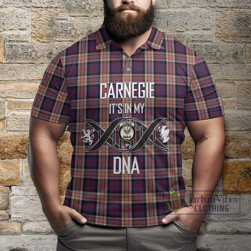 Carnegie Tartan Polo Shirt with Family Crest DNA In Me Style Kid - Tartan Vibes Clothing