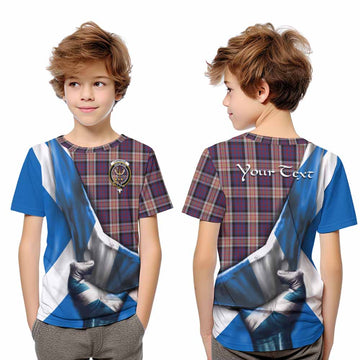 Carnegie Tartan Kid T-Shirt with Family Crest Scotland Patriotic Style Youth XL Size14 - Tartan Vibes Clothing