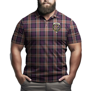 Carnegie Tartan Men's Polo Shirt with Family Crest