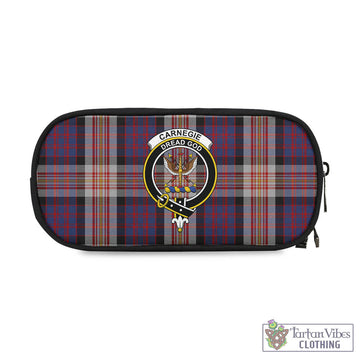 Carnegie Tartan Pen and Pencil Case with Family Crest One Size 4.13*8.74 inch - Tartan Vibes Clothing