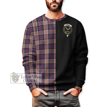 Carnegie Tartan Sweatshirt with Family Crest and Half Of Me Style Unisex - Tartan Vibes Clothing