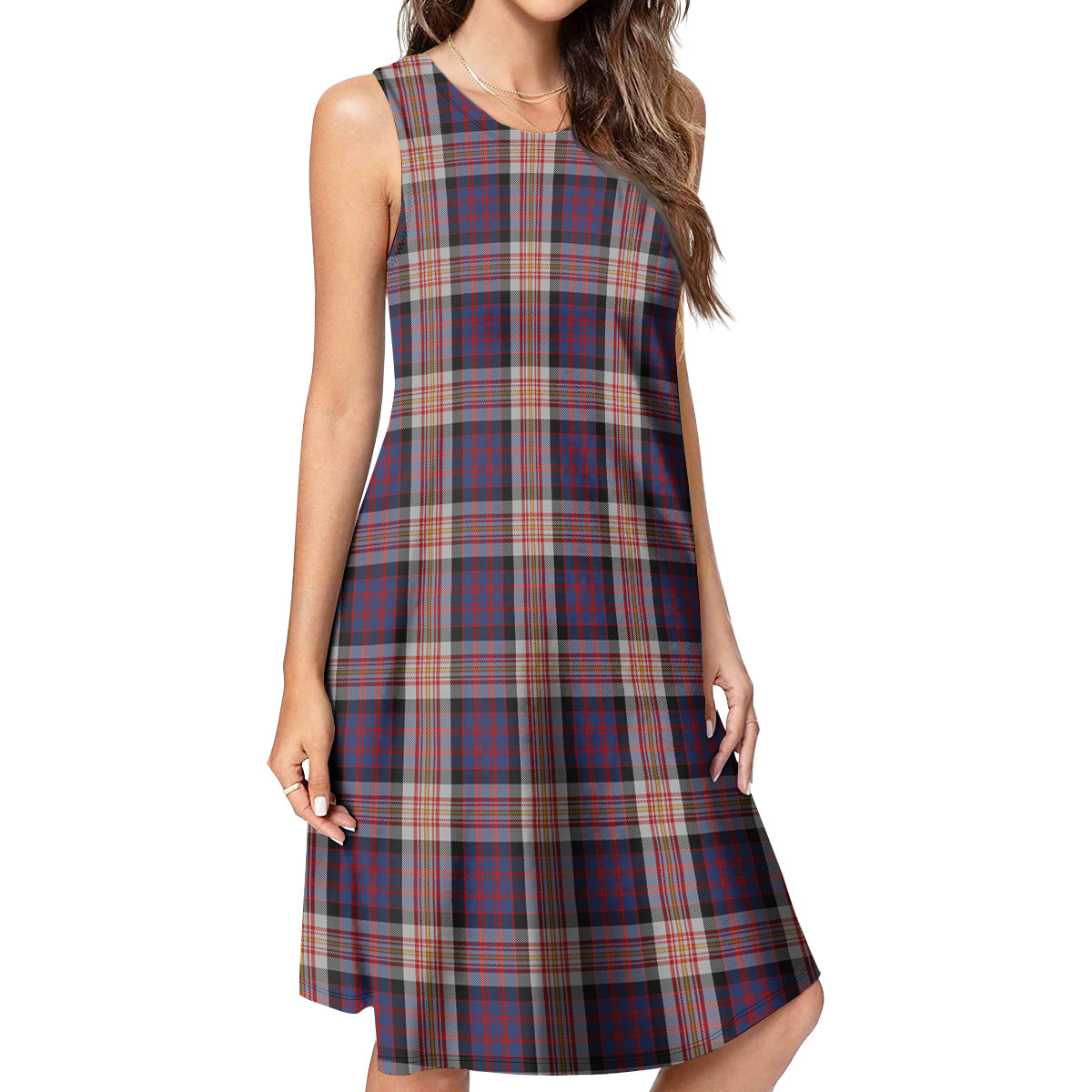 Carnegie Tartan Womens Casual Dresses 4XL - Tartan Vibes Clothing