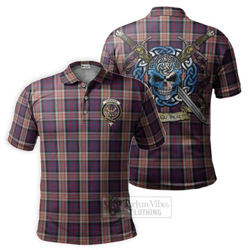 Carnegie Tartan Polo Shirt with Family Crest Celtic Skull Style Kid - Tartan Vibes Clothing