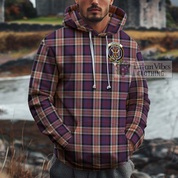 Carnegie Tartan Cotton Hoodie with Family Crest Zip Hoodie - Tartan Vibes Clothing