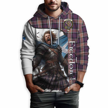 Tartan Vibes Clothing Carnegie Crest Tartan Hoodie Inspired by the Freedom of Scottish Warrior