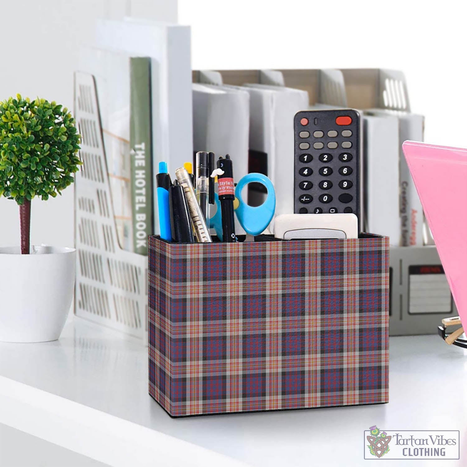 Carnegie Tartan Pen Holder One Size 5.9"(L)*2.7"(W)*4.3"(H) - Tartan Vibes Clothing