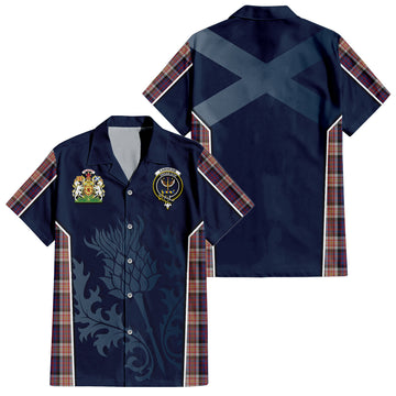 Carnegie Tartan Hawaiian Shirt with Family Crest and Scottish Thistle Vibes Sport Style Kid - Tartan Vibes Clothing