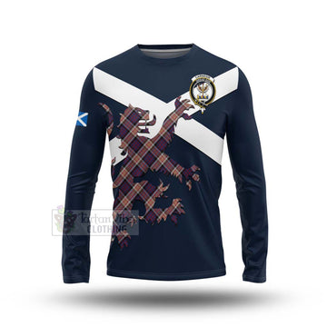 Carnegie Tartan Lion Rampant Long Sleeve T-Shirt Proudly Display Your Heritage with Alba Gu Brath and Clan Name Unisex - Tartan Vibes Clothing