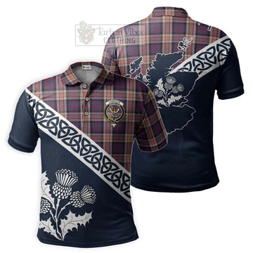 Carnegie Tartan Polo Shirt Featuring Thistle and Scotland Map Kid - Tartanvibesclothing Store