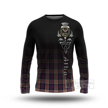 Carnegie Tartan Long Sleeve T-Shirt Featuring Alba Gu Brath Family Crest Celtic Inspired Unisex - Tartan Vibes Clothing
