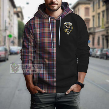 Carnegie Tartan Hoodie with Family Crest and Half Of Me Style Zip Hoodie - Tartan Vibes Clothing