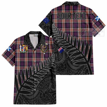 Carnegie Crest Tartan Hawaiian Shirt with New Zealand Silver Fern Half Style Kid - Tartan Vibes Clothing