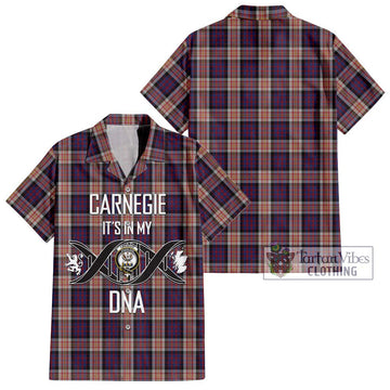 Carnegie Tartan Hawaiian Shirt with Family Crest DNA In Me Style Kid - Tartan Vibes Clothing