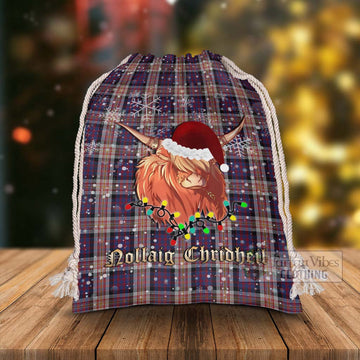 Carnegie Tartan Christmas Santa's Bag with Twinkle Highland Cattle - Tartan Vibes Clothing