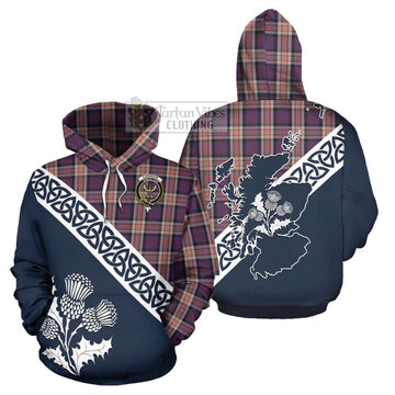 Carnegie Tartan Hoodie Featuring Thistle and Scotland Map Zip Hoodie - Tartan Vibes Clothing