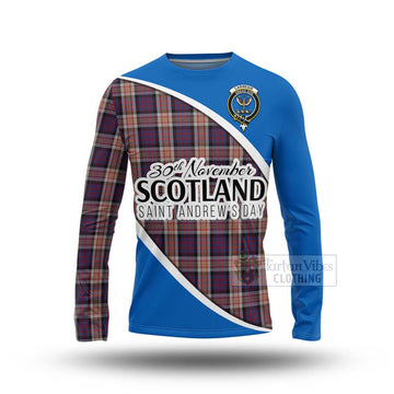 Carnegie Family Crest Tartan Long Sleeve T-Shirt Celebrate Saint Andrew's Day in Style Unisex - Tartan Vibes Clothing