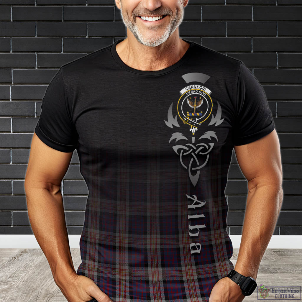 Carnegie Tartan T-Shirt Featuring Alba Gu Brath Family Crest Celtic Inspired Kid's Shirt - Tartan Vibes Clothing
