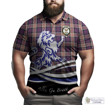 Carnegie Tartan Polo Shirt with Alba Gu Brath Regal Lion Emblem Kid - Tartan Vibes Clothing