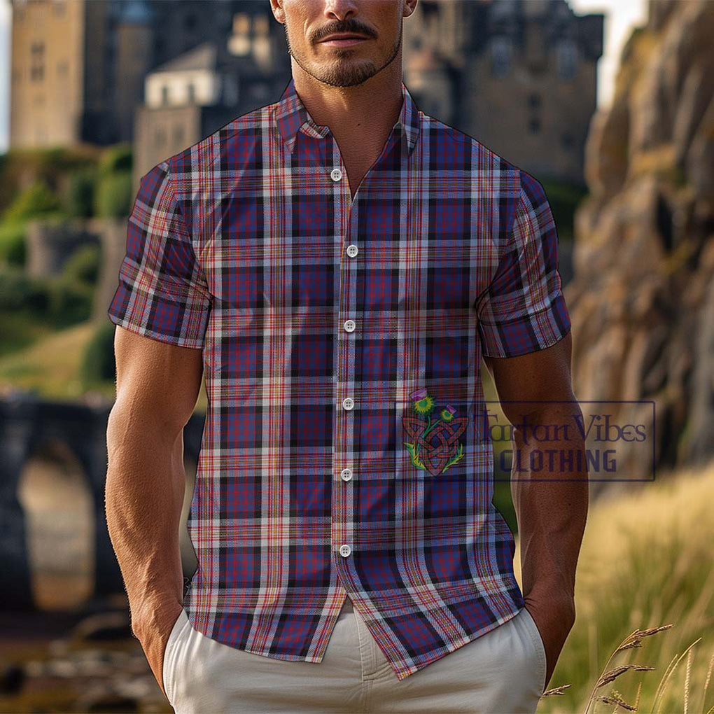 Carnegie Tartan Cotton Hawaiian Shirt Kid - Tartan Vibes Clothing