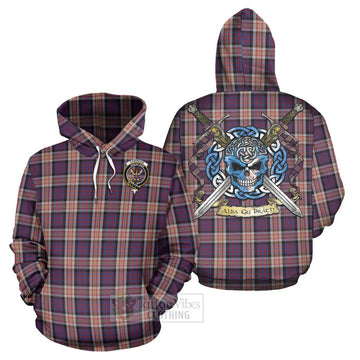 Carnegie Tartan Hoodie with Family Crest Celtic Skull Style Zip Hoodie - Tartan Vibes Clothing