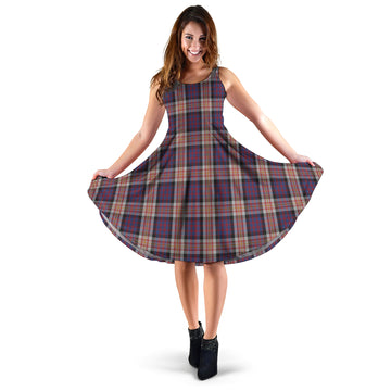 Carnegie Tartan Sleeveless Midi Womens Dress