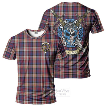 Carnegie Tartan T-Shirt with Family Crest Celtic Skull Style Kid's Shirt - Tartan Vibes Clothing