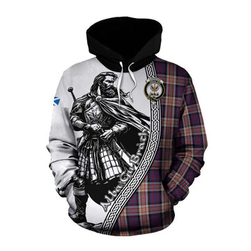Carnegie Tartan Clan Crest Cotton Hoodie with Highlander Warrior Celtic Style Pullover Hoodie XS - Tartan Vibes Clothing