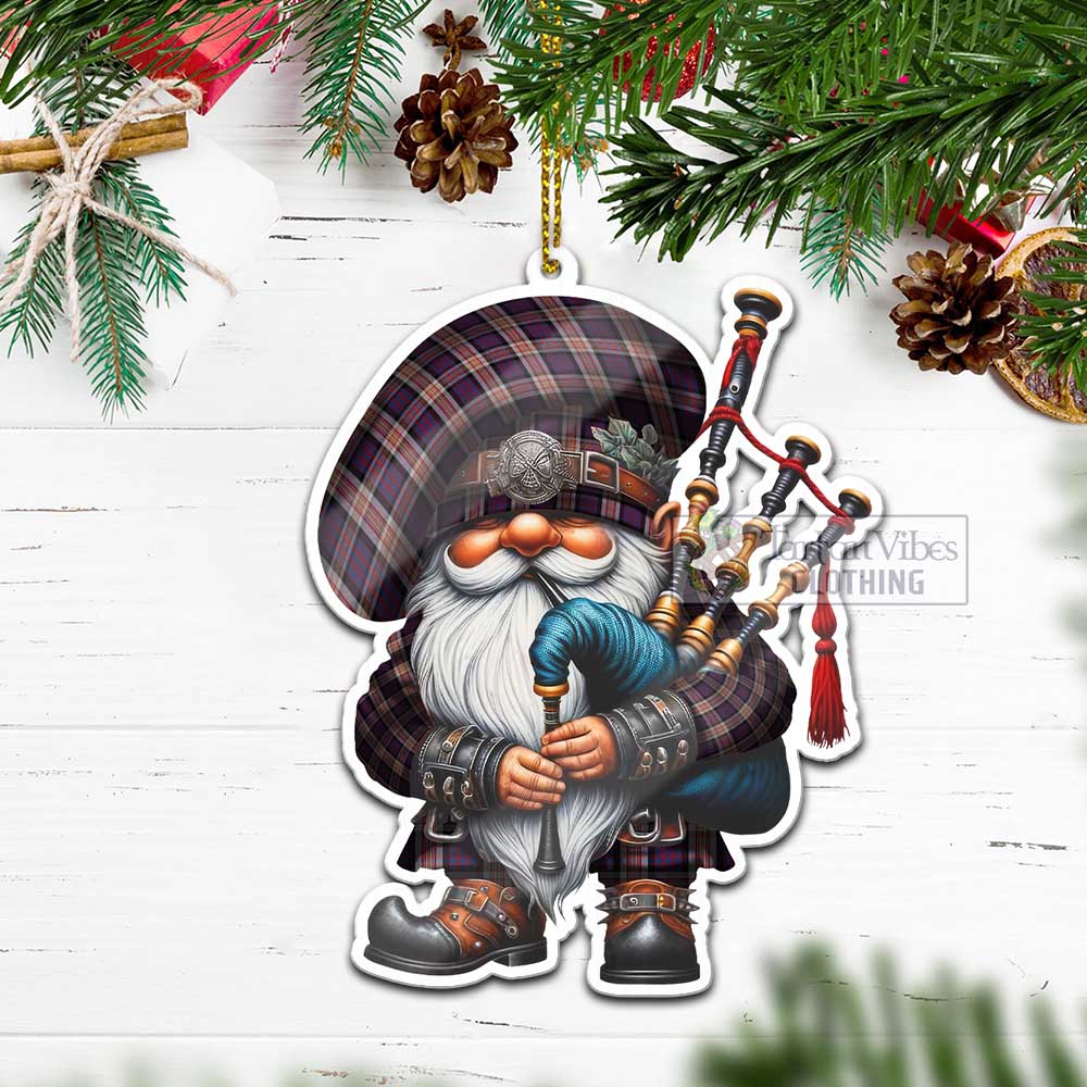 Carnegie Tartan Bagpiper Gnome Christmas Ornament - Tartan Vibes Clothing
