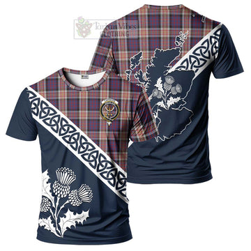 Carnegie Tartan T-Shirt Featuring Thistle and Scotland Map Kid's Shirt - Tartanvibesclothing Store