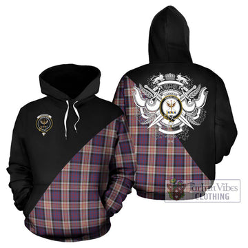 Carnegie Tartan Hoodie with Family Crest and Military Logo Style Zip Hoodie - Tartan Vibes Clothing
