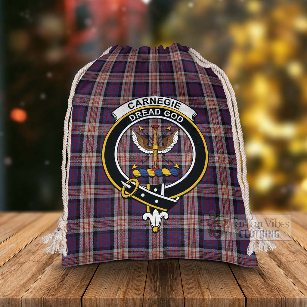 Carnegie Tartan Christmas Santa's Bag with Family Crest - Tartan Vibes Clothing