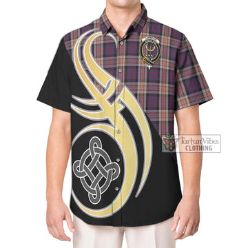 Carnegie Tartan Hawaiian Shirt with Family Crest and Celtic Symbol Style Kid - Tartan Vibes Clothing