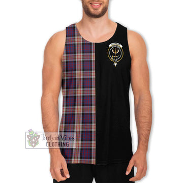 Carnegie Tartan Men's Tank Top with Family Crest and Half Of Me Style Men - Tartan Vibes Clothing
