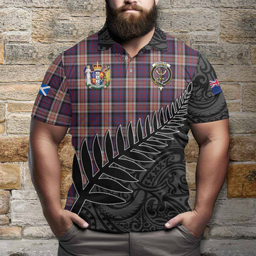 Carnegie Crest Tartan Polo Shirt with New Zealand Silver Fern Half Style Kid - Tartan Vibes Clothing