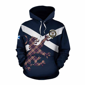 Carnegie Tartan Lion Rampant Cotton Hoodie Proudly Display Your Heritage with Alba Gu Brath and Clan Name Pullover Hoodie XS - Tartan Vibes Clothing