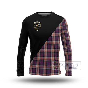 Carnegie Tartan Long Sleeve T-Shirt with Family Crest and Military Logo Style Unisex - Tartan Vibes Clothing