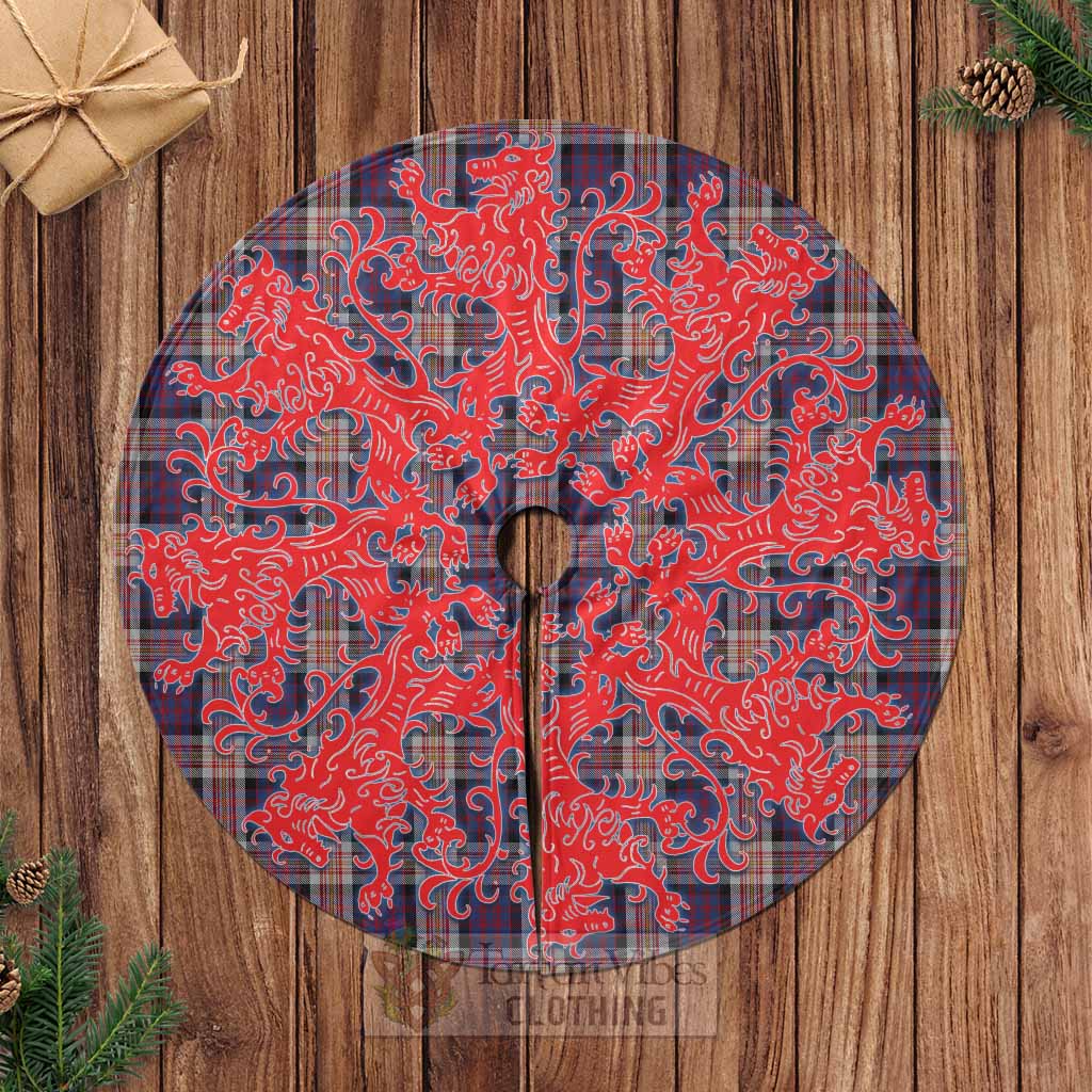 Carnegie Tartan Christmas Tree Skirt Lion Rampant Style Casual Tree Skirts - Tartan Vibes Clothing