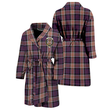 Carnegie Tartan Bathrobe with Family Crest Unisex S - Tartan Vibes Clothing