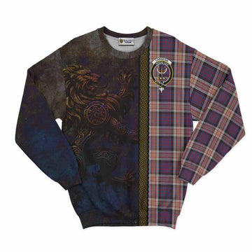 Carnegie Tartan Family Crest Sweatshirt Alba Gu Brath Be Brave Lion Ancient Style Unisex - Tartan Vibes Clothing