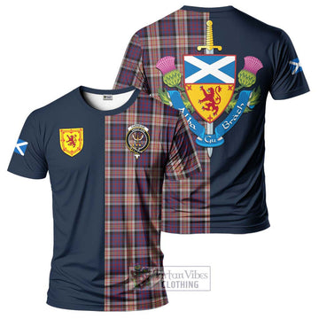 Carnegie Tartan T-Shirt Alba with Scottish Lion Royal Arm Half Style Kid's Shirt - Tartan Vibes Clothing