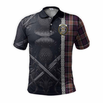 Carnegie Tartan Polo Shirt with Family Crest Cross Sword Thistle Celtic Vibes Kid - Tartan Vibes Clothing