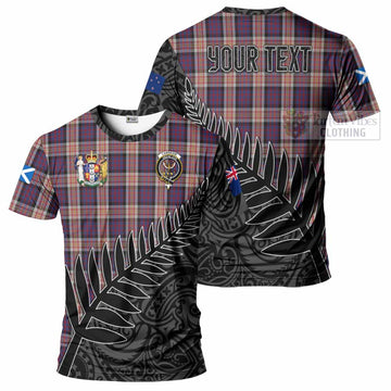 Carnegie Crest Tartan T-Shirt with New Zealand Silver Fern Half Style Kid's Shirt - Tartan Vibes Clothing