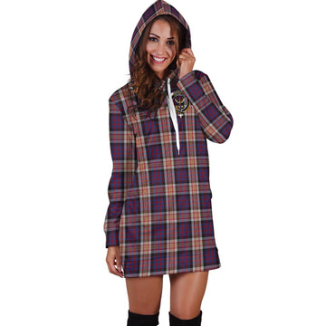Carnegie Tartan Hoodie Dress with Family Crest - Tartan Vibes Clothing