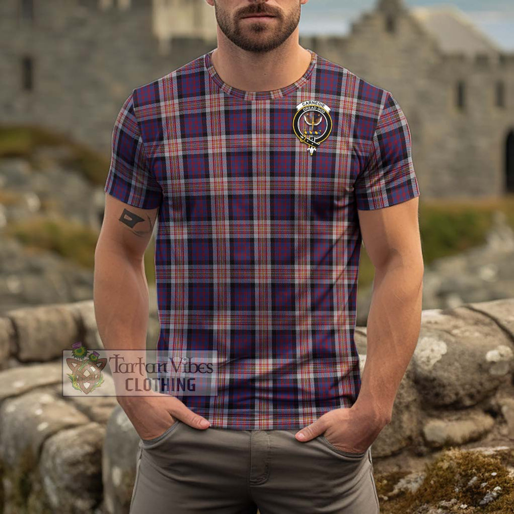 Carnegie Tartan Cotton T-Shirt with Family Crest Kid's Shirt - Tartan Vibes Clothing