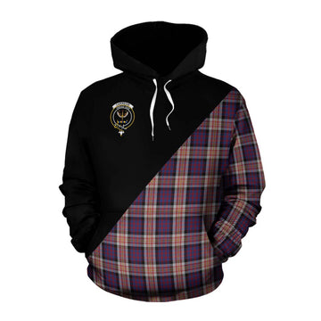 Carnegie Tartan Cotton Hoodie with Family Crest and Military Logo Style Pullover Hoodie XS - Tartan Vibes Clothing