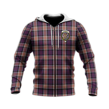 Carnegie Tartan Knitted Hoodie with Family Crest Unisex Knitted Zip Hoodie - Tartan Vibes Clothing