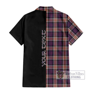Carnegie Tartan Hawaiian Shirt with Family Crest and Half Of Me Style - Tartan Vibes Clothing