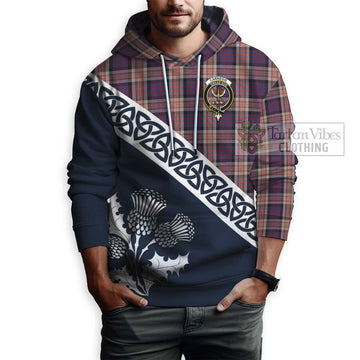 Carnegie Tartan Hoodie Featuring Thistle and Scotland Map - Tartan Vibes Clothing